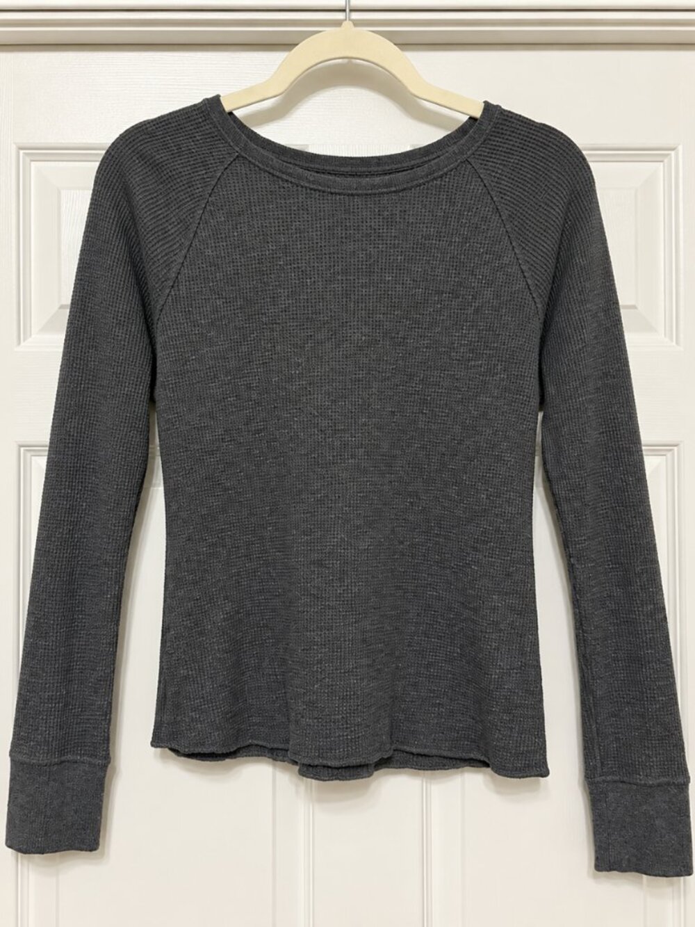 Everlane Waffle Crew in Heathered Charcoal